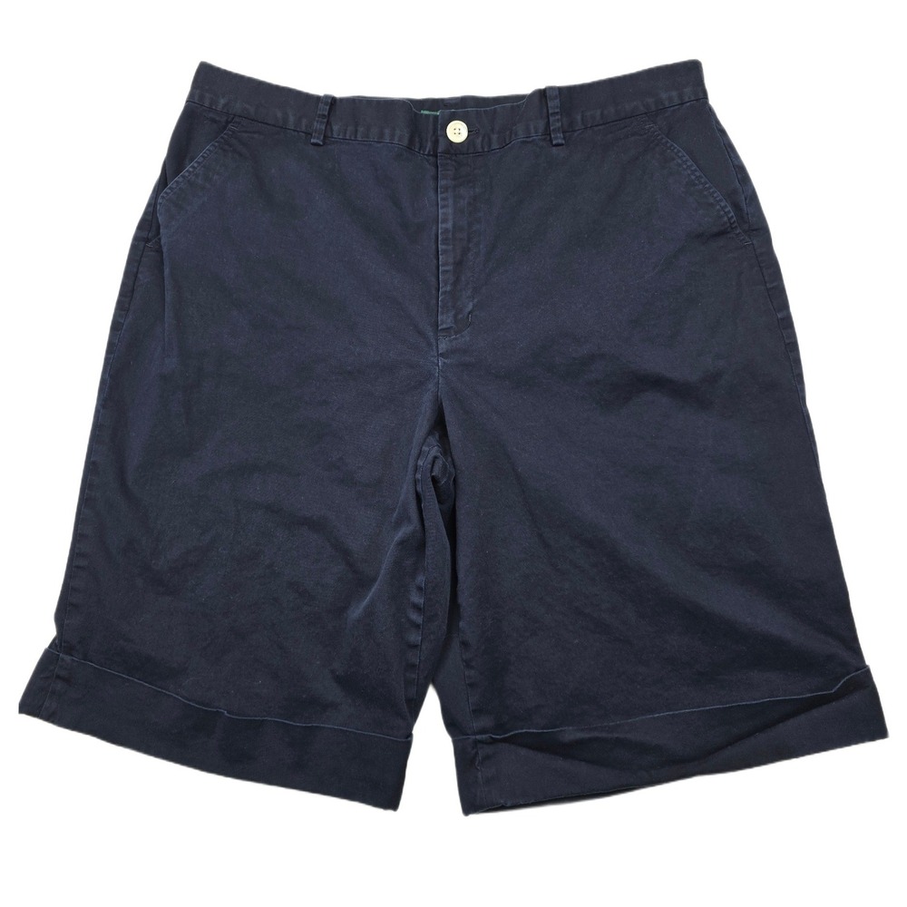 Lauren‎ Ralph Lauren Chino Active Shorts Womens 16 Navy Blue Stretch Cuffed